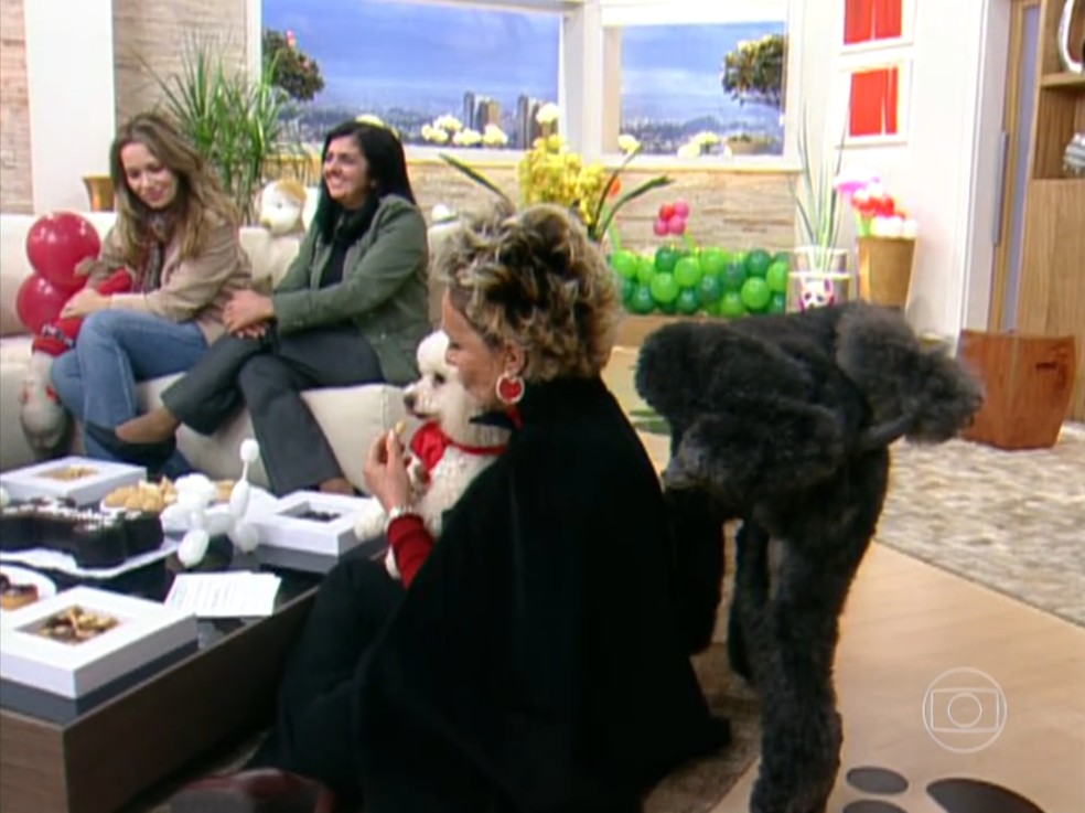 Ana Maria Braga lembra de xixi de poodle ao vivo no Mais Você — Foto: Globo