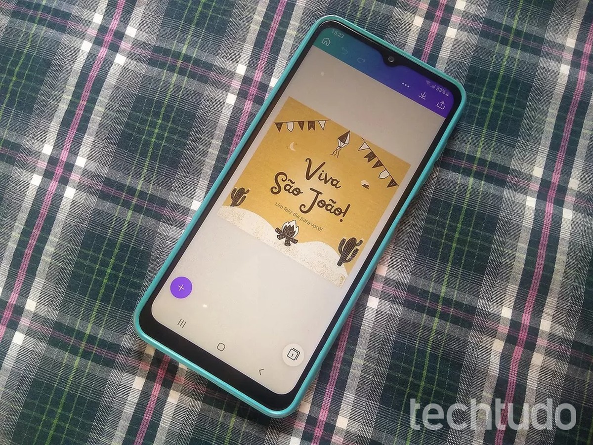 Mensagem de São João para o WhatsApp: como fazer card com o Canva