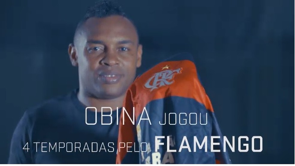 Obina &eacute; um dos xod&oacute;s da torcida do Flamengo &mdash; Foto: Sportv