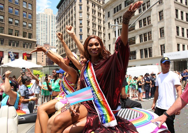 NEW YORK, NY - JUNE 30:  People participate in the NYC Pride March on June 30, 2019 in New York City. The march marks the 50th anniversary of the Stonewall riots in the Greenwich Village neighborhood of Manhattan on June 28, 1969, widely considered a wate (Foto: Getty Images)