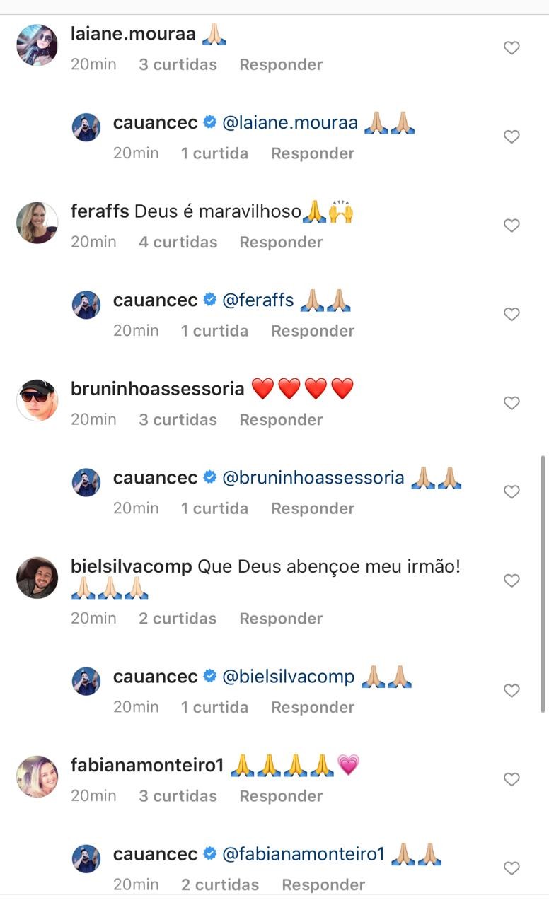 Cauan Máximo celebra volta para casa (Foto: Reprodução/Instagram)