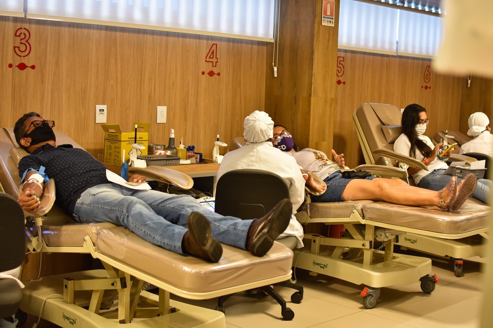 Moradores se mobilizaram para doar sangue, após internação do prefeito de Belém  — Foto: Prefeitura de Belém/Divulgação 