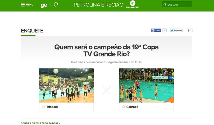 Enquete quer saber sua opinião: Quem será o campeão da 19ª Copa TV Grande Rio de Futsal (Foto: GloboEsporte.com)