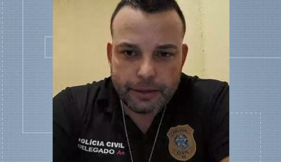 Delegado Tiago Dorneles fala sobre caso de estupro no ES  — Foto: Reprodução/ TV Gazeta 