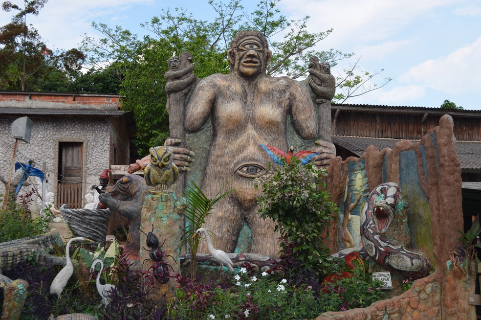 Mapinguari é uma figura lendária conhecida entre os povos do Acre — Foto: Tácita Muniz/G1