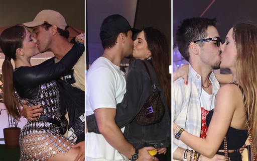 No Rock in Rio, famosos trocam beijos, ganham 'chega mais' e 'mão boba'