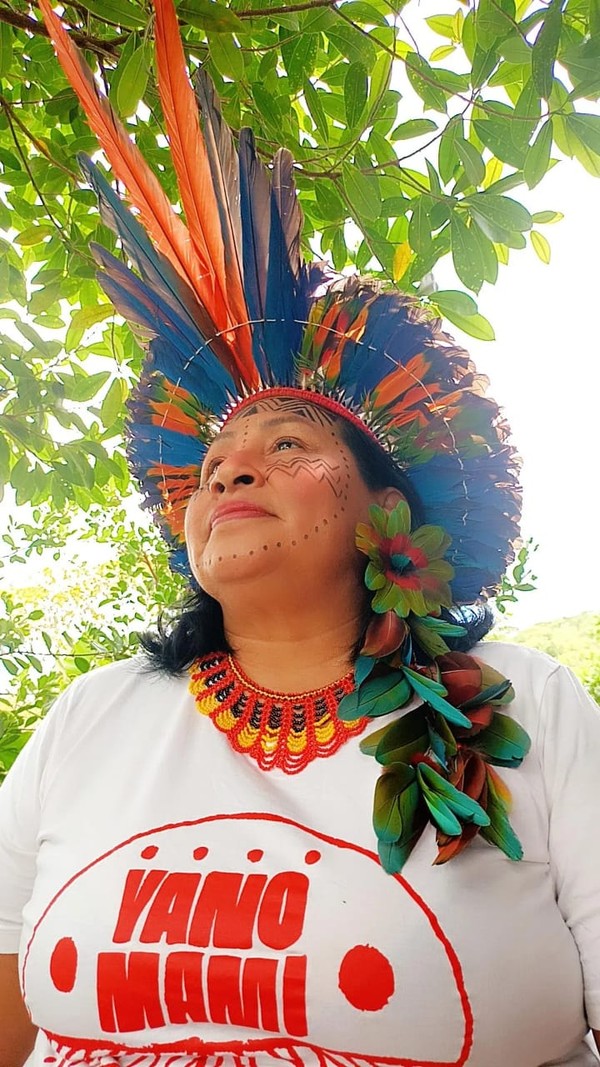 Telma Taurepang, coordenadora da União das Mulheres Indígenas da Amazônia Brasileira (UMIAB) — Foto: Arquivo Pessoal
