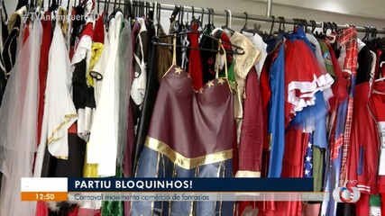 Carnaval movimenta comércio de fantasias