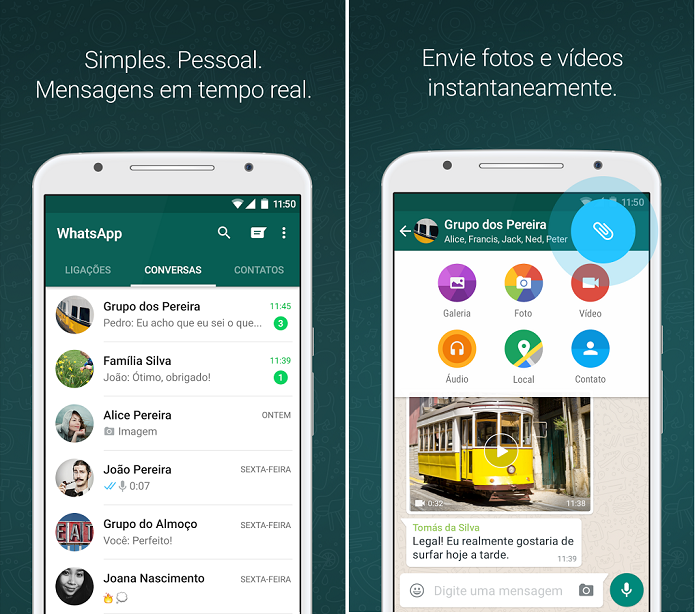 WhatsApp para Android ganhou várias novidades (Foto: Divulgação)