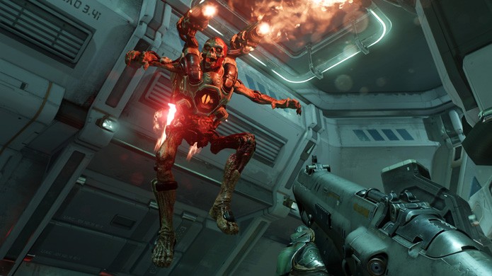Doom está de volta em tiroteios cheios de ação com monstros clássicos como os Revenants (Foto: Reprodução/Gematsu)