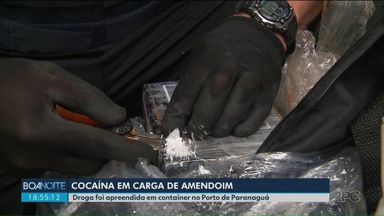Receita apreende 223 kg de cocaína em carga de amendoim