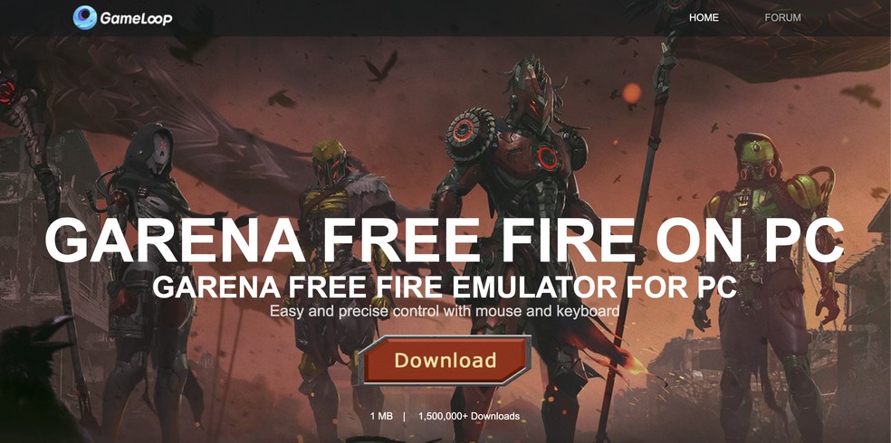 Gameloop é o emulador de Free Fire oficial da Garena — Foto: Reprodução