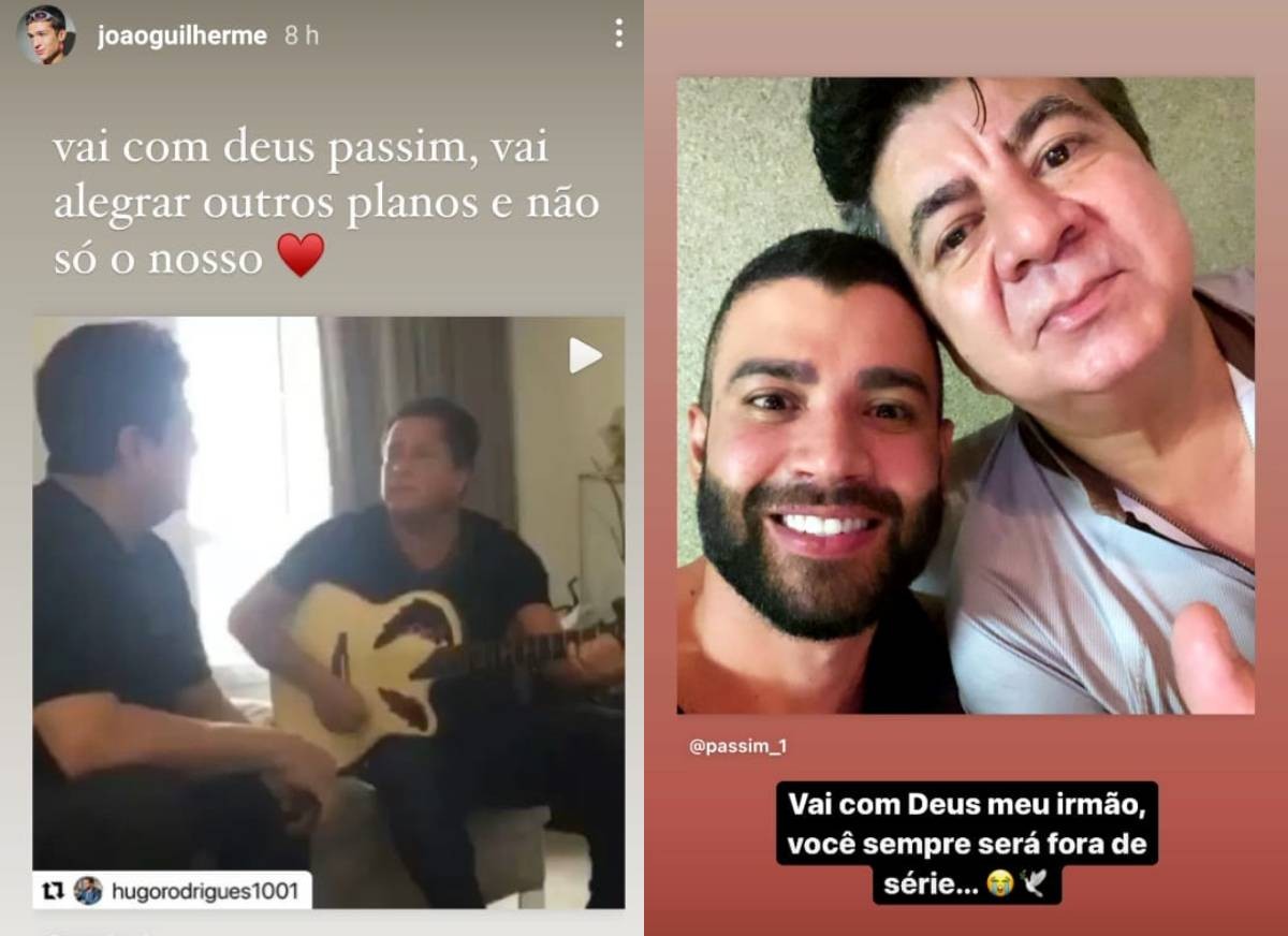 João Guilherme e Gusttavi Lima homenageiam Passim (Foto: Reprodução/Instagram)