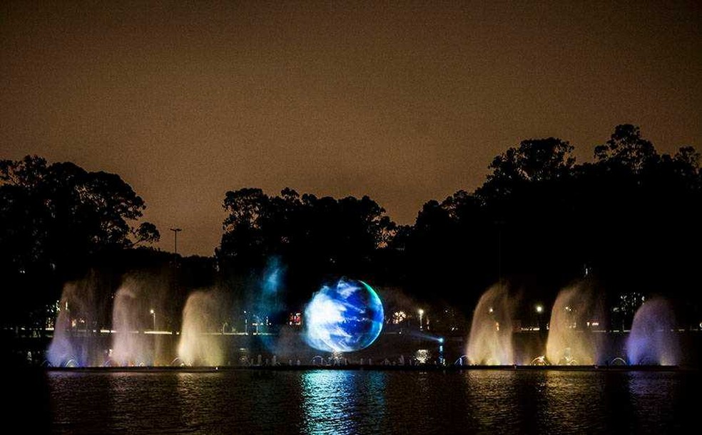 Show nas Águas, que ocorre há 14 anos no Ibirapuera, será apresentado em Goiânia — Foto: Divulgação