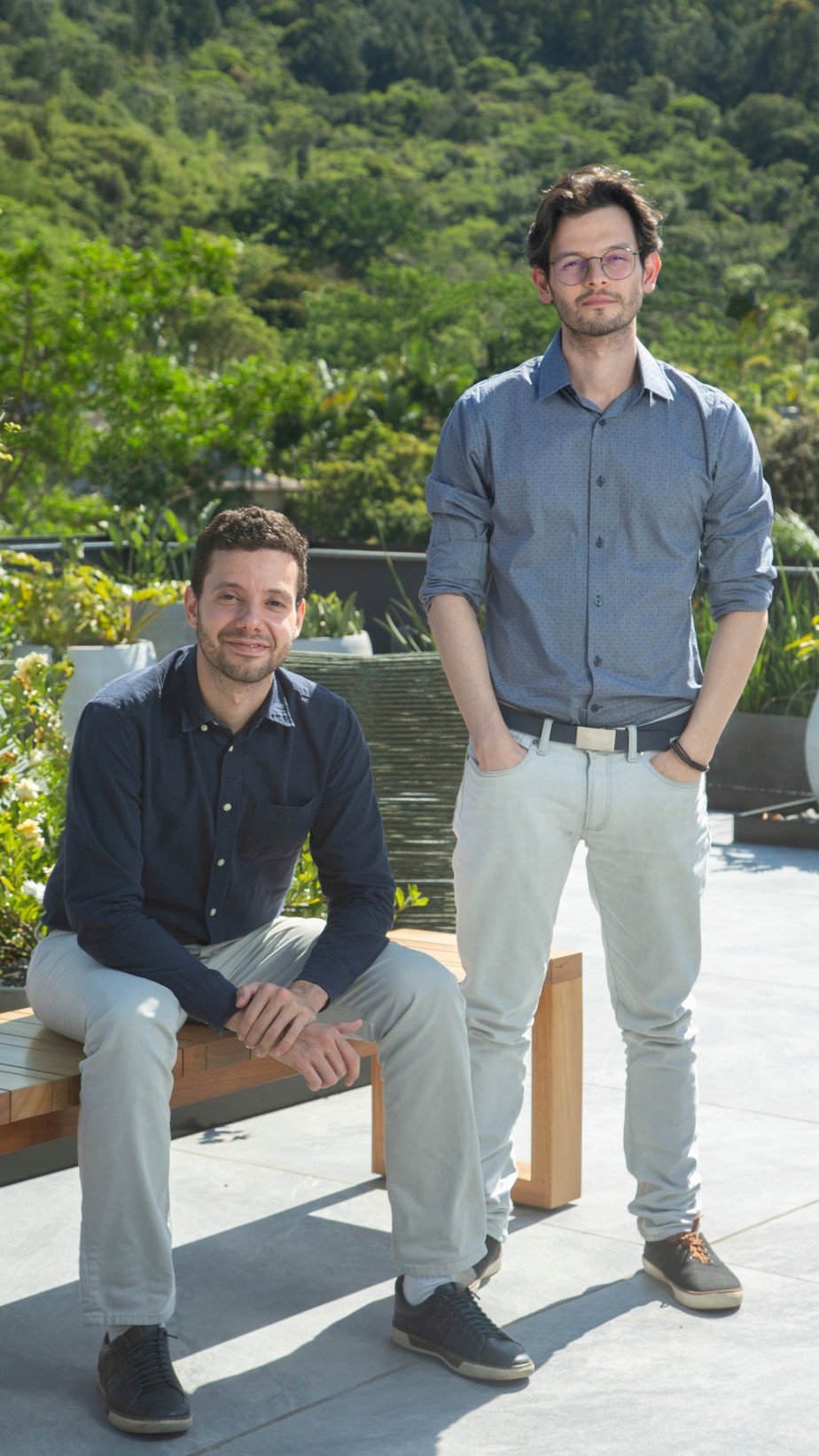 Rafael de Souza e Jader Armanhi, fundadores da startup Symbiomics