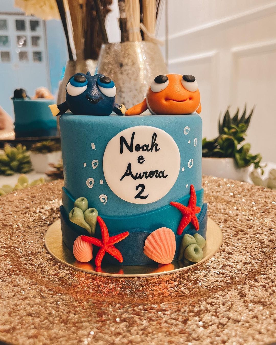 'Procurando Nemo' foi o tema escolhido para comemorar o mésversário (Foto: Reprodução/Instagram)