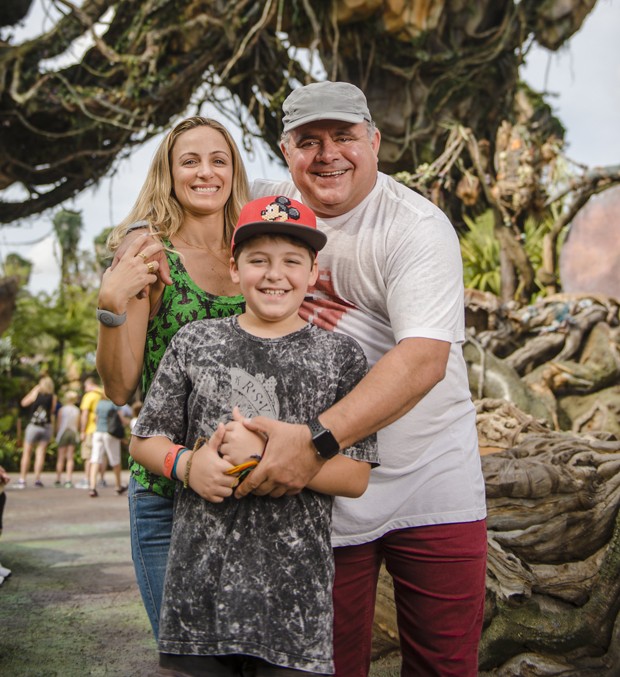Leo Jaime em sua viagem em família para a Disney (Foto: Arquivo Pessoal)
