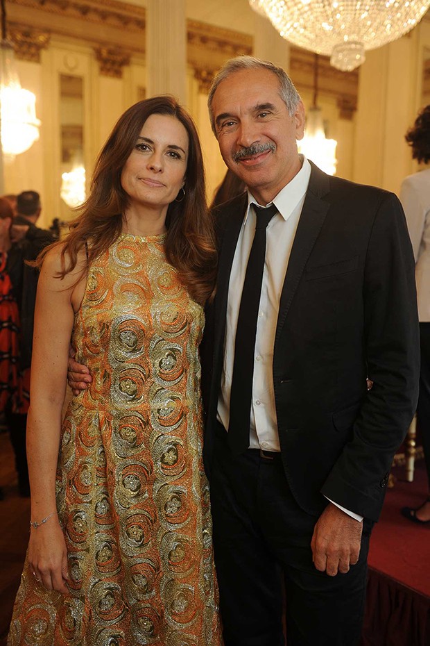 Livia Firth with Carlo Capasa, from Italy's Camera Nazionale della Moda (Foto: ECO-AGE)