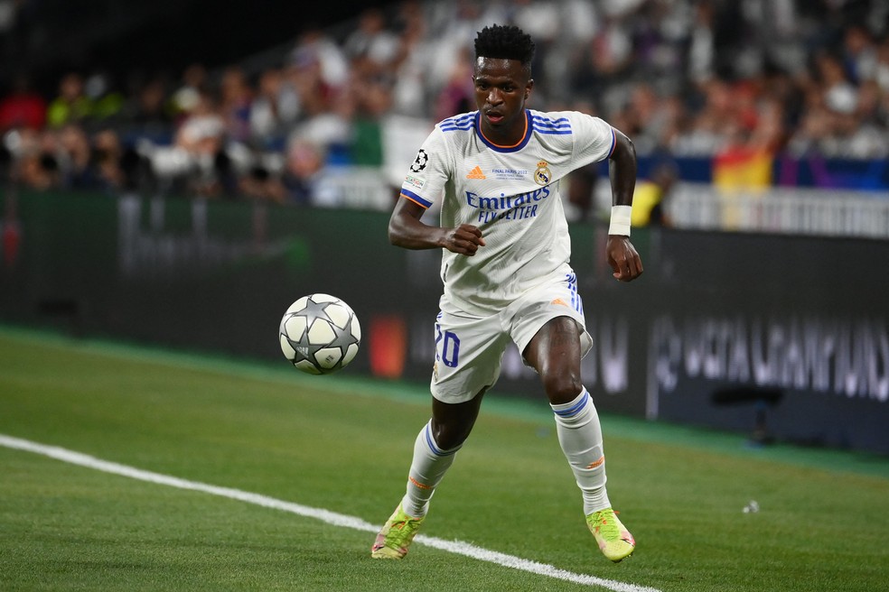 Vini Jr. na final da Liga dos Campe&otilde;es  &mdash; Foto: REUTERS 
