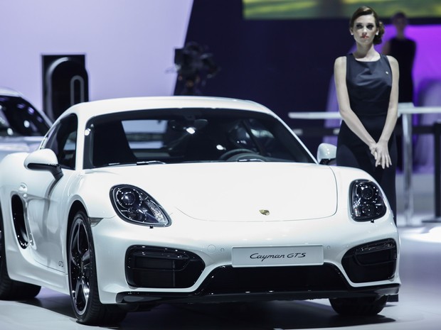 Porsche apresenta Cayman GTS no salão do automóvel de São Paulo (Foto: Caio Kenji/G1)