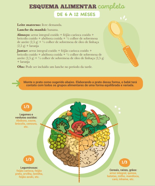 Guia Alimentar para crianças ate 2 anos, feito pela Sociedade Vegetariana Brasileira (Foto: Reprodução site SVB)