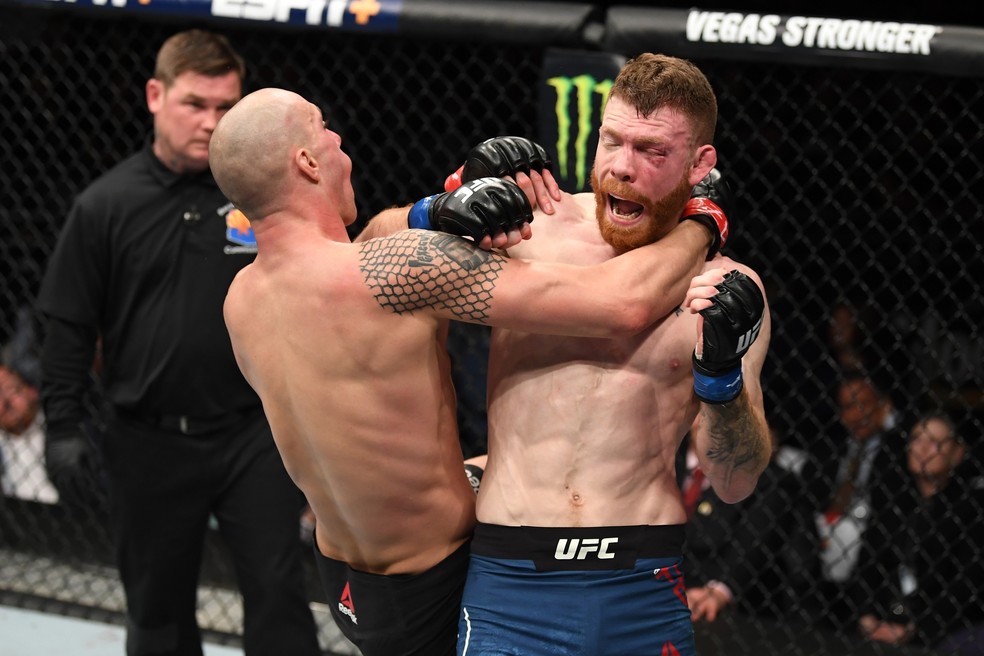 James Vick x Paul Felder UFC Phoenix â€” Foto: Josh Hedges/Zuffa LLC / Getty Images