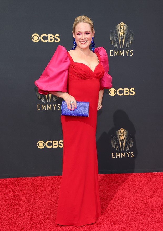 LOS ANGELES, CALIFORNIA - SEPTEMBER 19: Ariel Dumas attends the 73rd Primetime Emmy Awards at L.A. LIVE on September 19, 2021 in Los Angeles, California. (Photo by Rich Fury/Getty Images) (Foto: Getty Images)