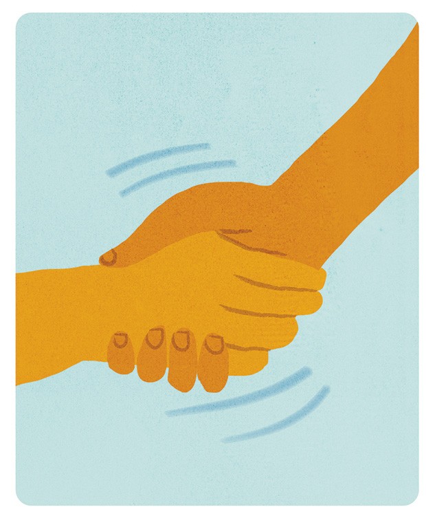 Dê uma mão (Foto: Ilustrações Mauricio Pierro)