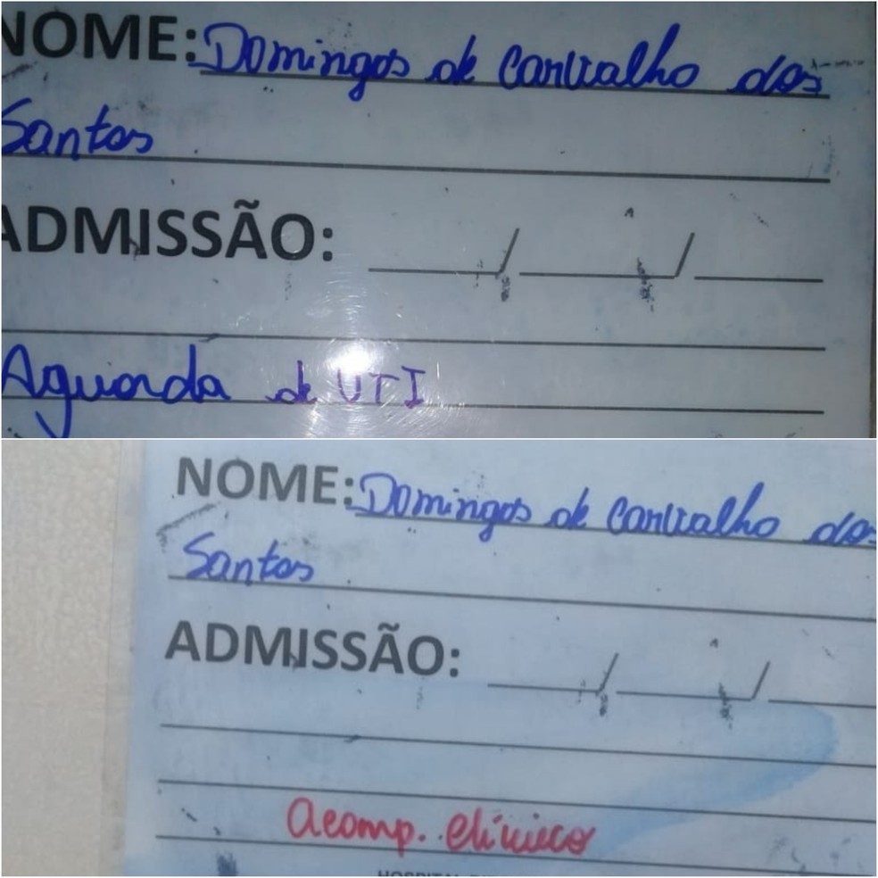 Família denuncia descaso no Hospital Estadual Dirceu Arcoverde (Heda), em Parnaíba — Foto: Arquivo Pessoal/José Bernardo