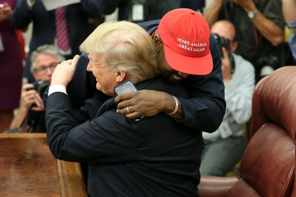 Kanye West e Donald Trump (Foto: Getty Images)