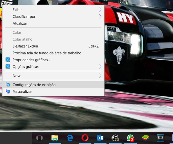 Acesse as configurações gráficas do seu computador (Foto: Reprodução/Filipe Garrett)