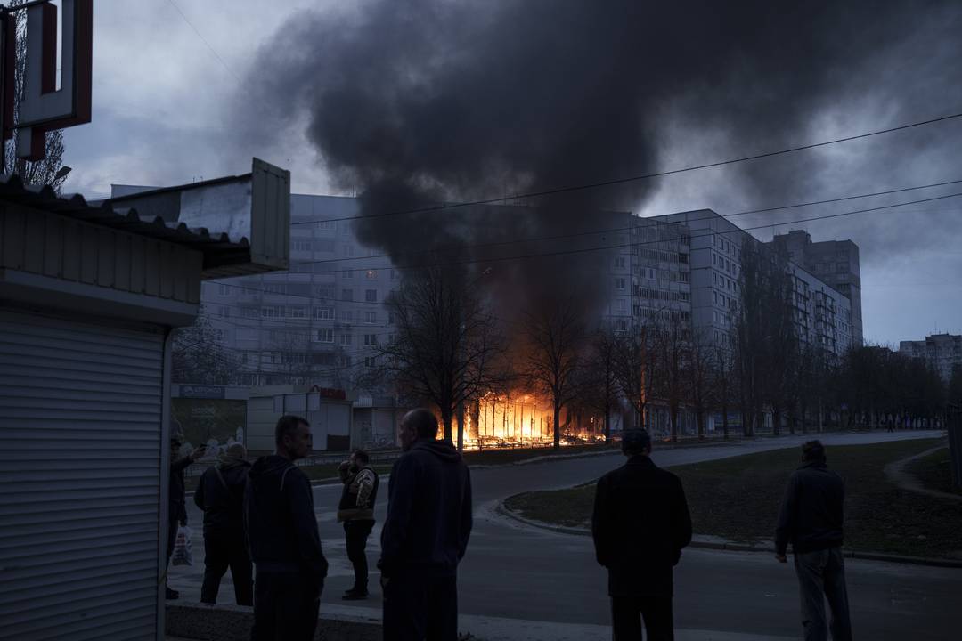 Ataque a Kharkiv, na Ucrânia no dia 14 de março de 2022
