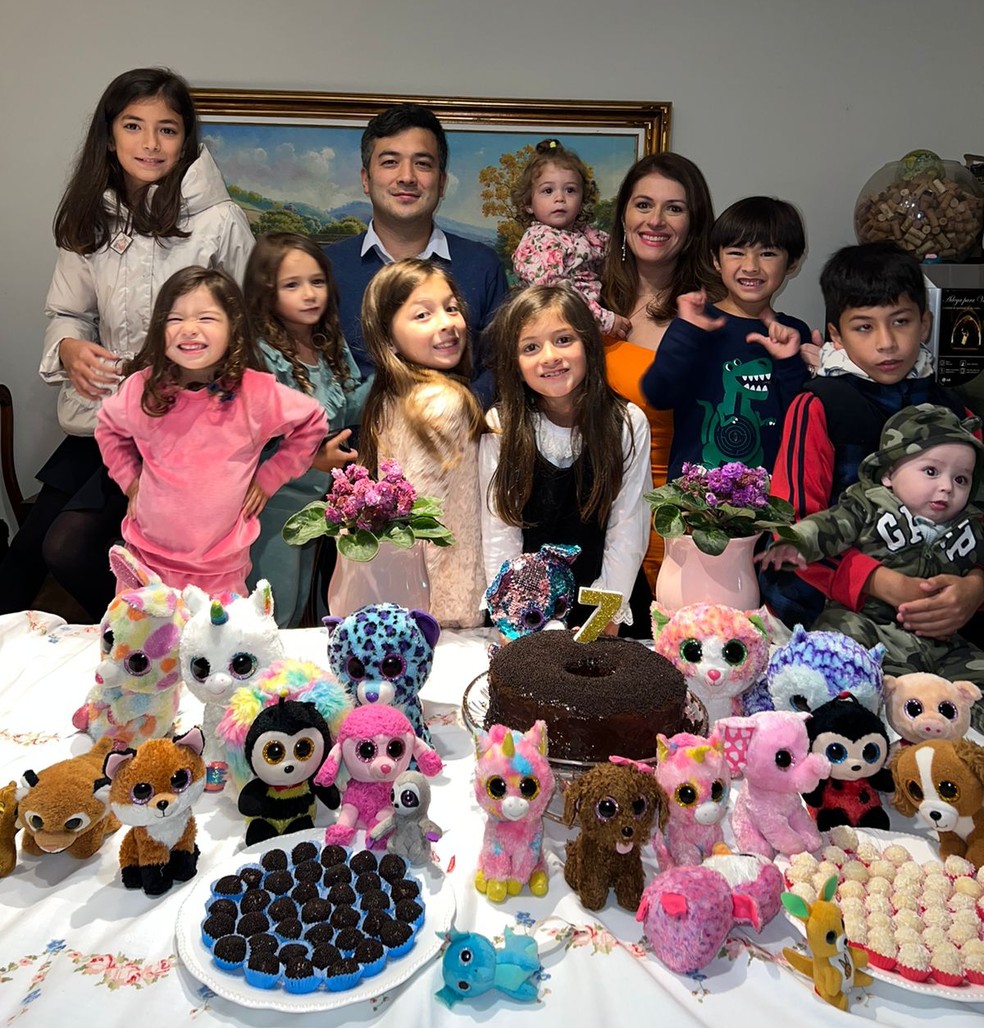 A família reunida em São Paulo — Foto: Acervo pessoal