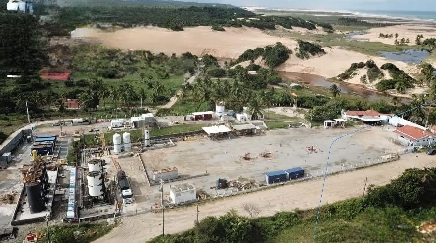 Campo de Tartaruga, localizado em Águas Rasas na Bacia de Sergipe-Alagoas  — Foto: Petrobras/Divulgação