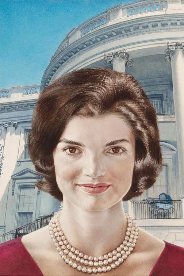 Primeiras-damas dos EUA são retratadas em exposição virtual - Jacqueline Kennedy-Onassis (Foto: Divulgação/National Portrait Gallery)