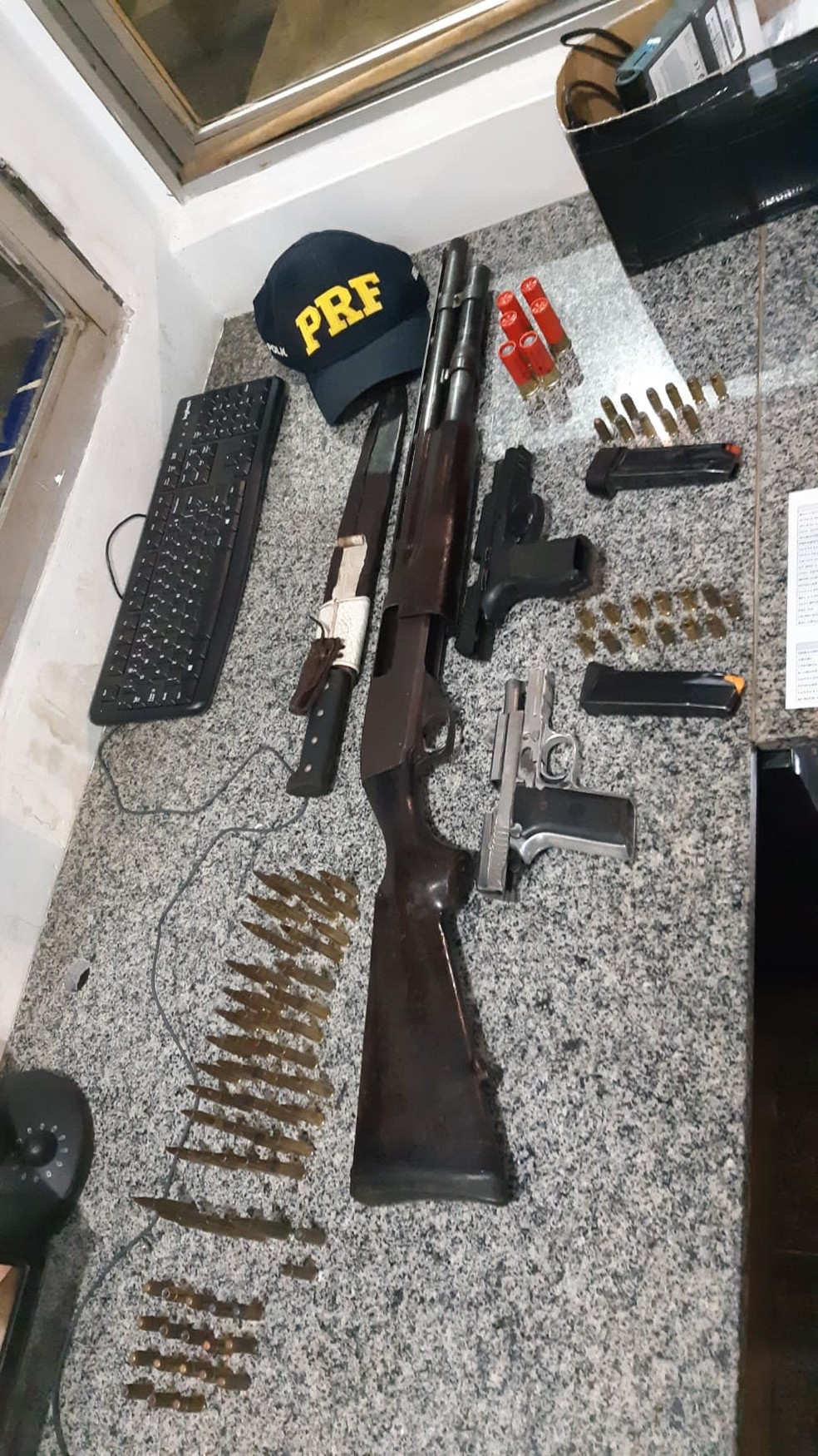 Prisão foi realizada na BR-316 no município de Santa Inês (MA) — Foto: Divulgação/Polícia Rodoviária Federal do Maranhão (PRF-MA)