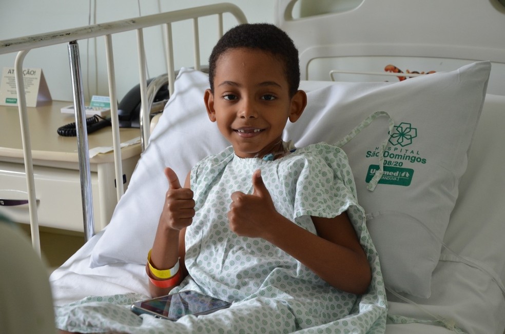 Luan Almeida de Queiroz prestes a receber alta em hospital de Catanduva  — Foto: Divulgação/Hospital Unimed São Domingos 
