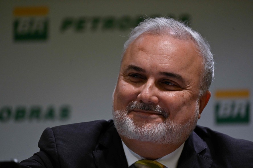 O presidente da Petrobras, Jean Paul Prates, durante coletiva de imprensa