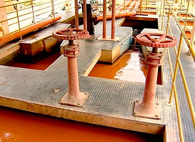 Central de captação de água em Colatina (Foto: Reprodução/ TV Gazeta)