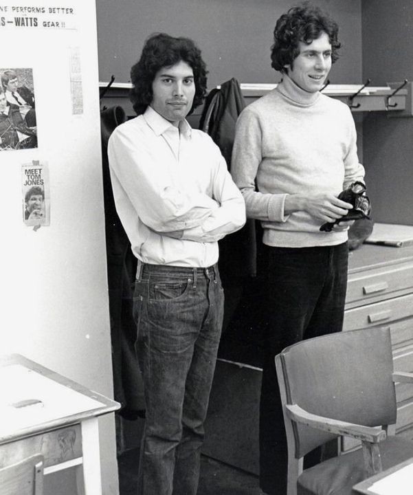 Freddie Mercury na Ealing College of Art em abril de 1968 (Foto: Reprodução)