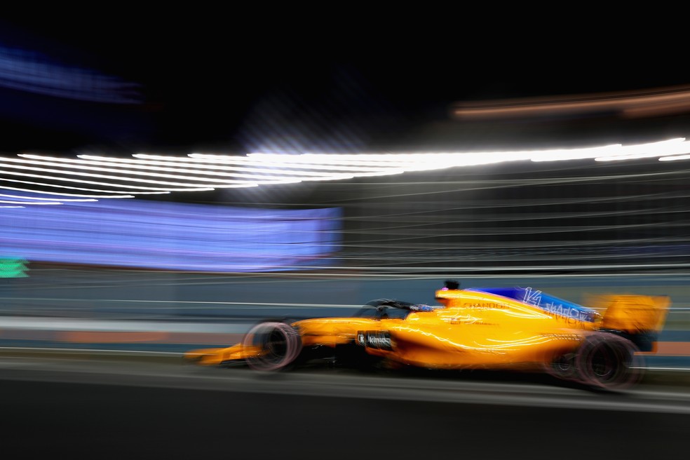 Fernando Alonso, GP de Singapura de 2018 — Foto: Mark Thompson/Getty Images