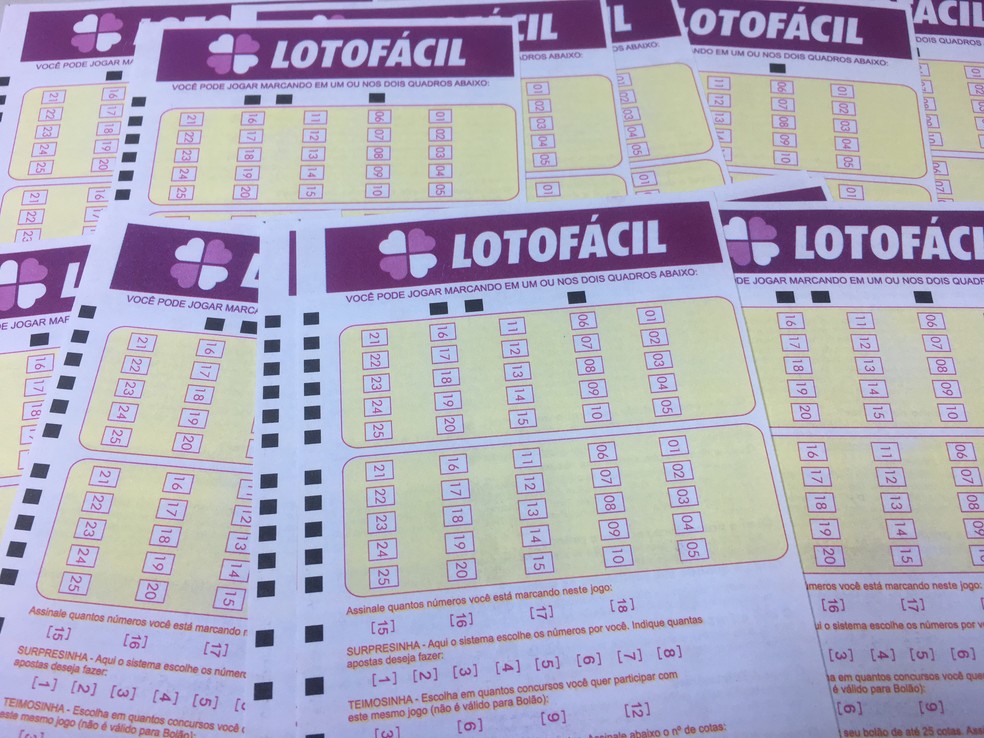 Lotofácil, Loteria — Foto: Stephanie Fonseca/G1