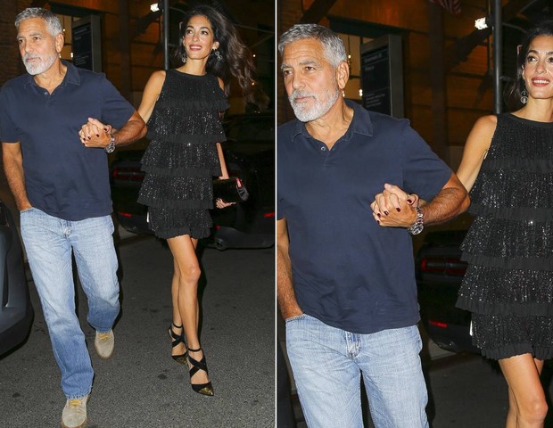 George Clooney e a mulher, Amal Clooney (Foto: The Grosby Group)