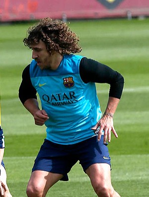 Puyol barcelona treino (Foto: Agência Reuters)