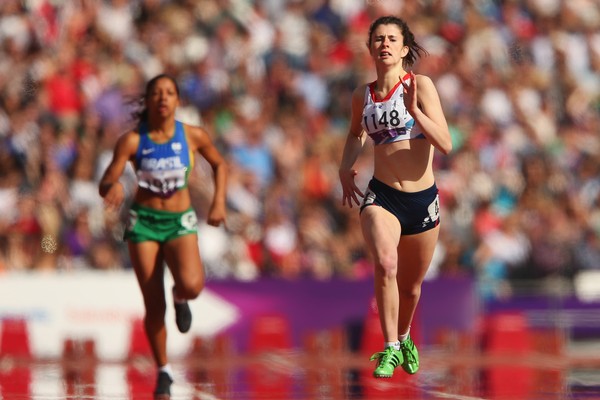 A atleta britânica Olivia Breen durante os Jogos Paralímpicos de Londres, em 2012 (Foto: Getty Images)