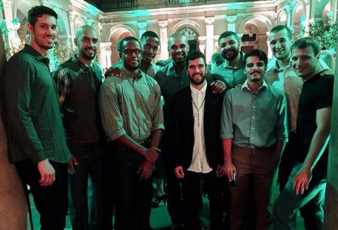 Atletas do Flamengo curtem festa do NBA Global Games no Parque Lage