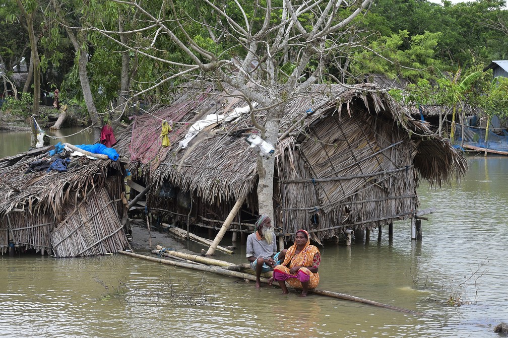 Ciclone Fani atinge Bangladesh â Foto: MUNIR UZ ZAMAN / AFP