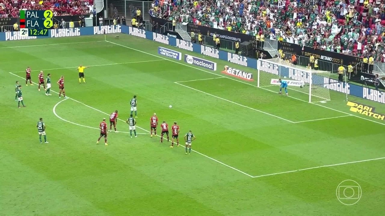 Os gols de Palmeiras 4 X 3 Flamengo pela final da Supercopa do Brasil