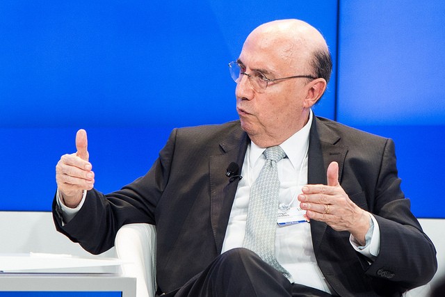 Henrique Meirelles, no Fórum Econômico Mundial, em Davos (Foto: World Economic Forum / Sikarin Thanachaiary)