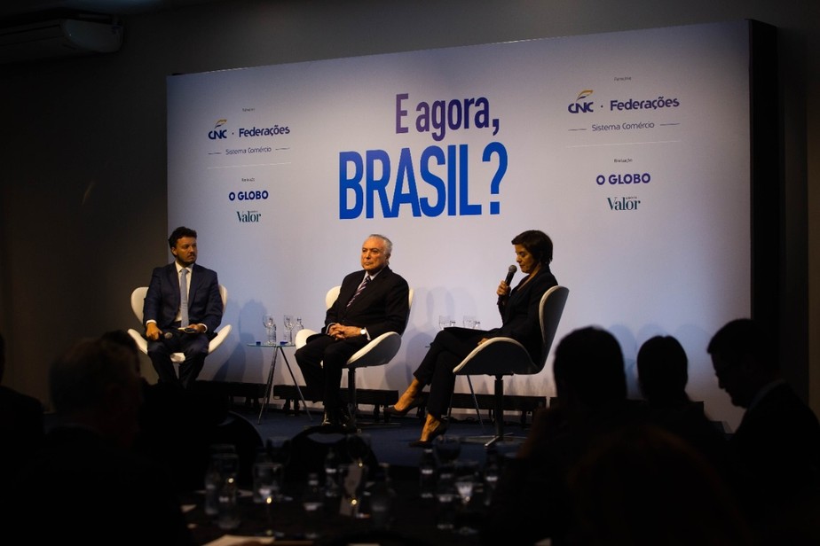 Evento 'E agora, Brasil?' com o ex-presidente Michel Temer